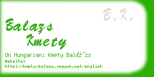 balazs kmety business card